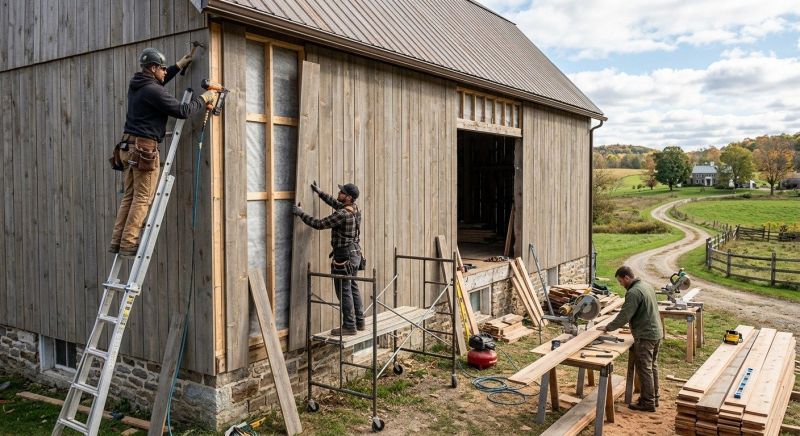 Barn Siding Installation in Davidson, NC
