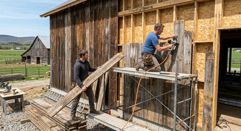 Barn Siding Installation in Cabarrus County, NC
