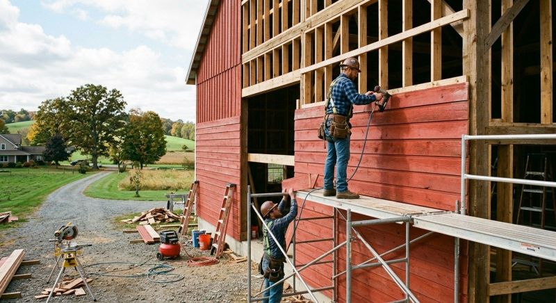 Barn Siding Installation in Cabarrus County, NC
