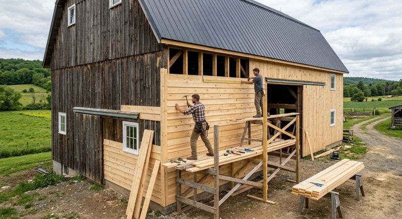Barn Siding Installation in Rowan County, NC