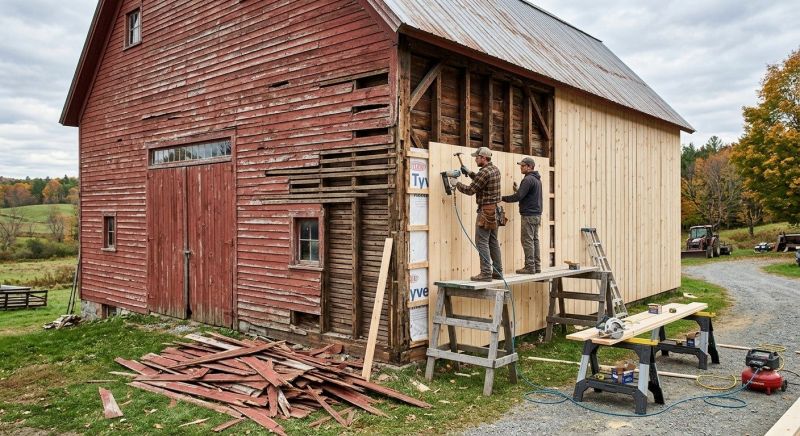 Barn Siding Replacement in Locust, NC