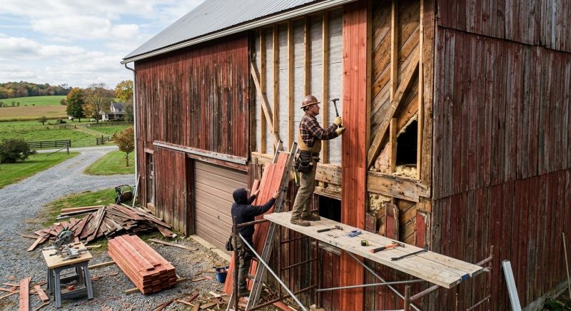 Barn Siding Replacement in Mooresville, NC