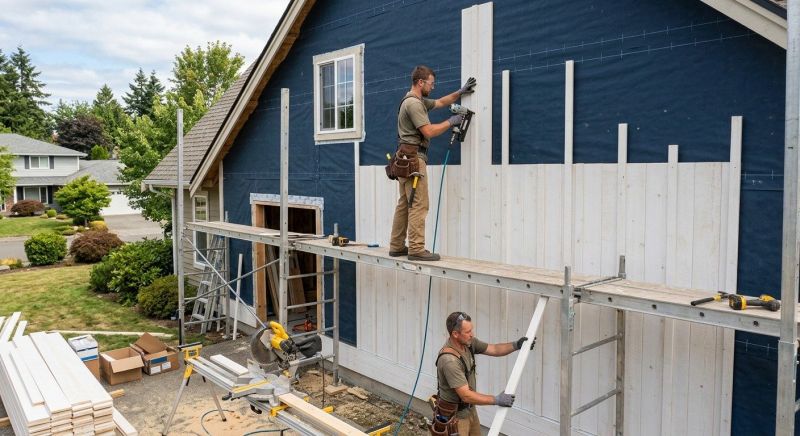 Batten Siding Installation in Huntersville, NC