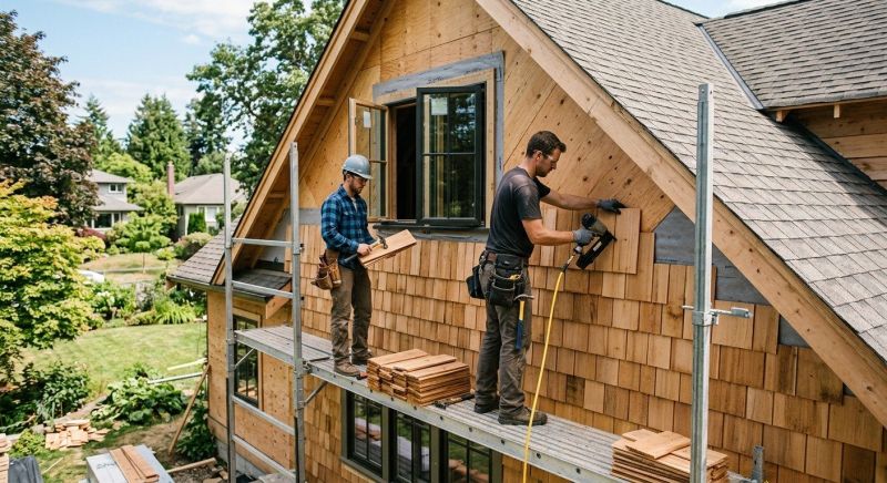 Cedar Siding Installation in Cabarrus County, NC