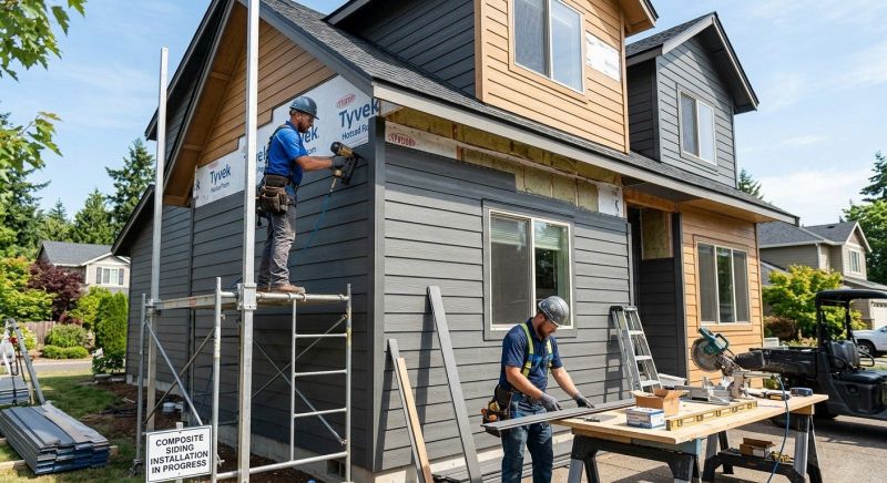 Composite Siding Installation in Huntersville, NC