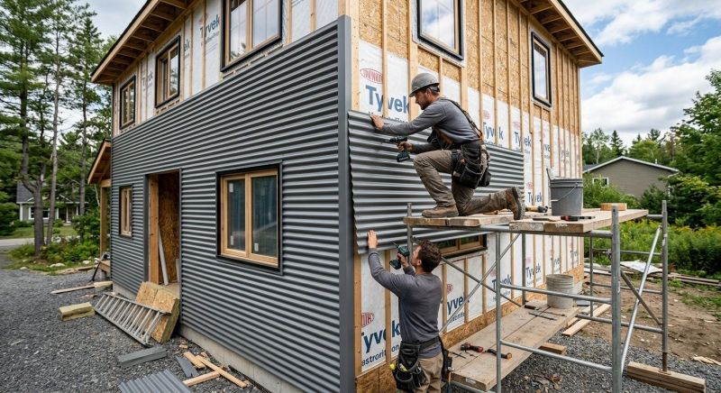 Corrugated Siding Installation in Cabarrus County, NC