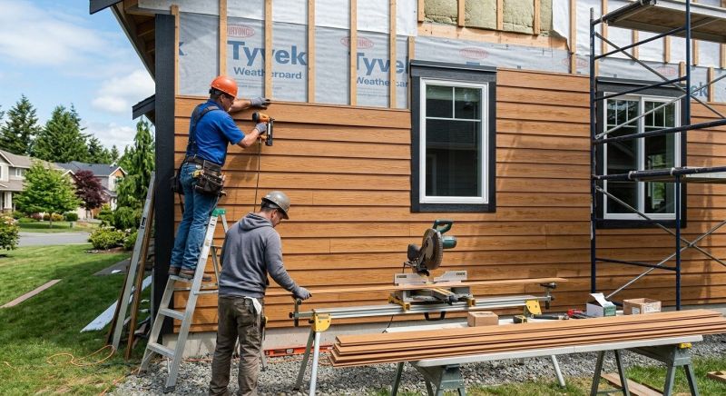 Faux Wood Siding Installation in Charlotte, NC