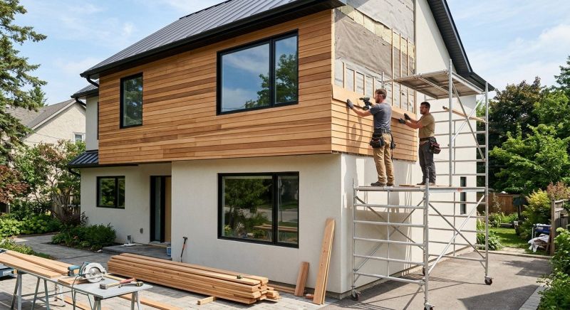 Faux Wood Siding Installation in Charlotte, NC