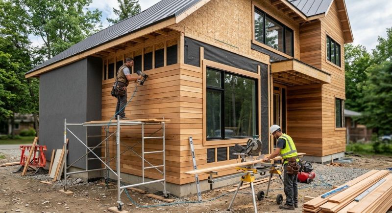 Faux Wood Siding Installation in Cornelius, NC
