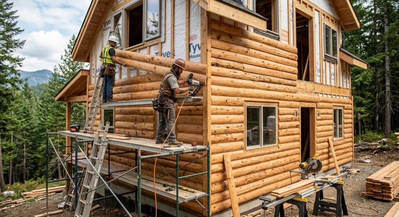 Log Siding Installation in Davidson, NC