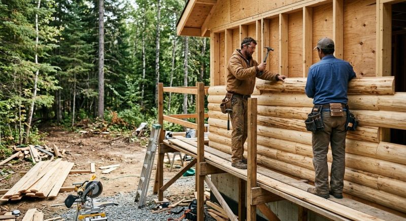 Log Siding Installation in Cabarrus County, NC