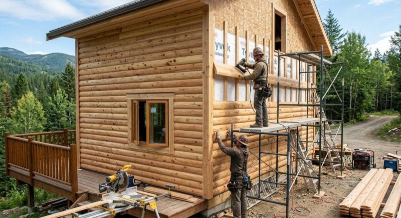 Log Siding Installation in Locust, NC