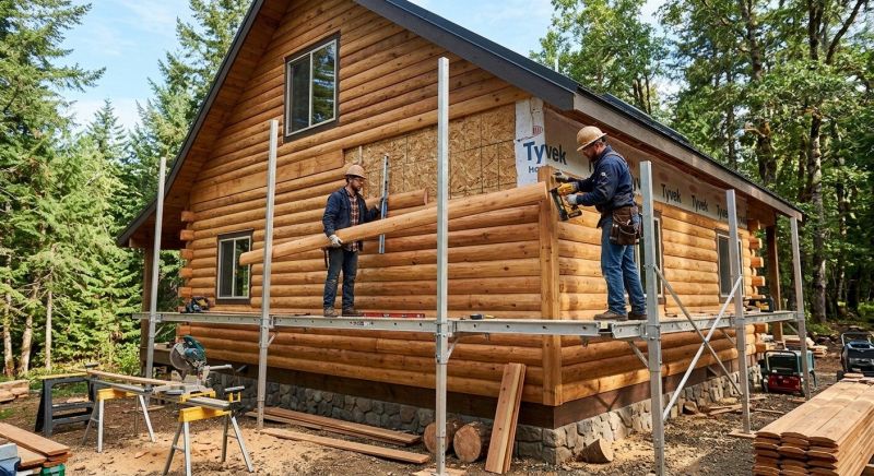 Log Siding Installation in Salisbury, NC