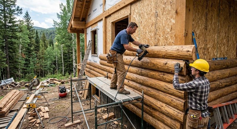 Log Siding Replacement in Cabarrus County, NC