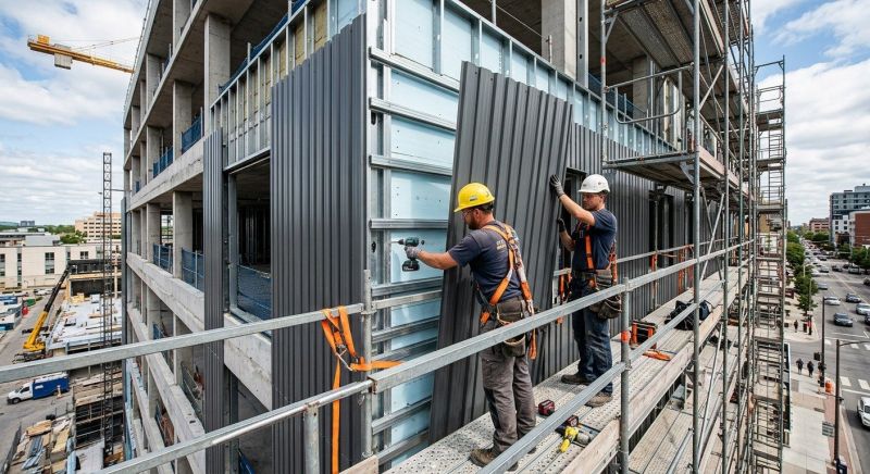 Steel Cladding Installation in Cabarrus County, NC