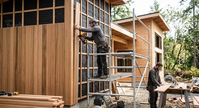 Wood Cladding Installation in Kannapolis, NC