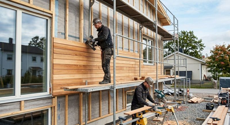 Wood Cladding Installation in Cabarrus County, NC