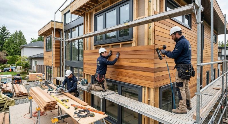Wood Cladding Installation in Locust, NC