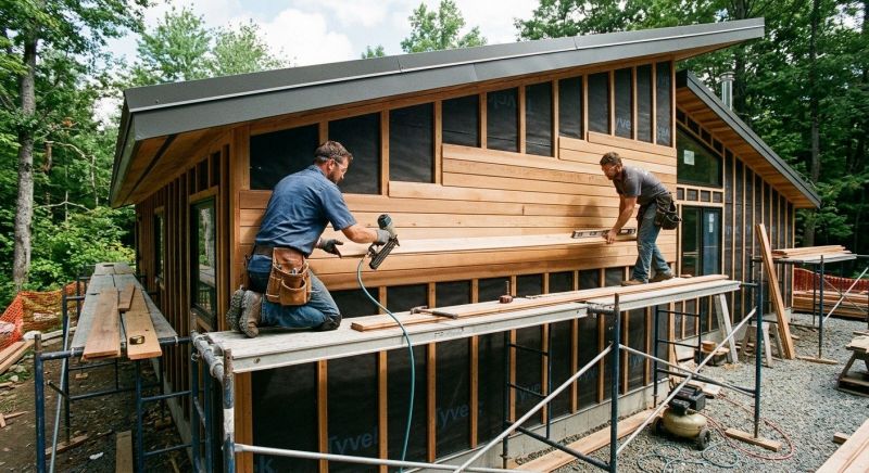 Wood Cladding Installation in Matthews, NC