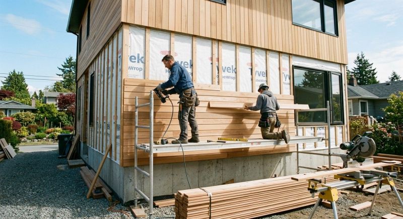 Wood Cladding Installation in Matthews, NC