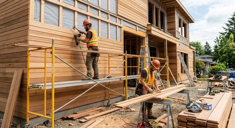 Wood Cladding Installation in Mecklenburg County, NC