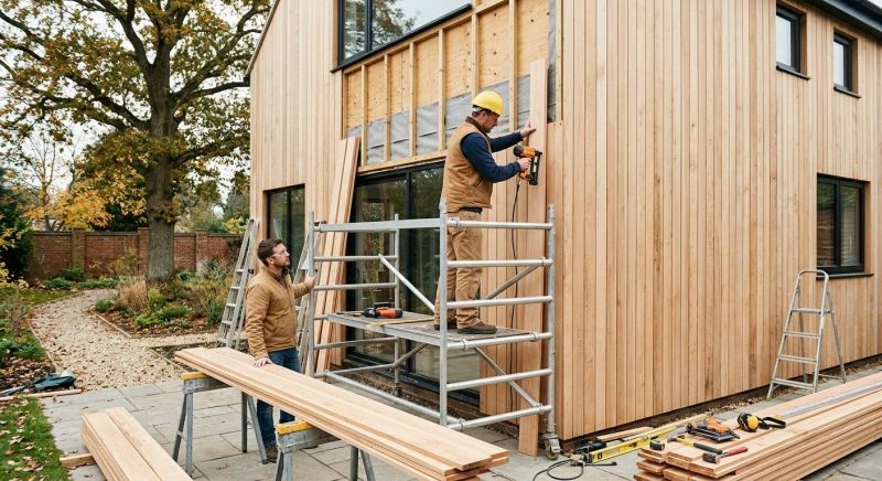 Wood Cladding Installation in Rockwell, NC