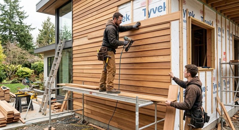 Wood Cladding Installation in Rockwell, NC